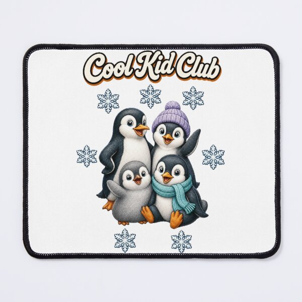 Item preview, Cute Penguin Club – Cool Kid Club Cartoon Winter Design with Snowflakes designed and sold by Cartoon art with a purpose ❤️ Supporting Althea’s friends .