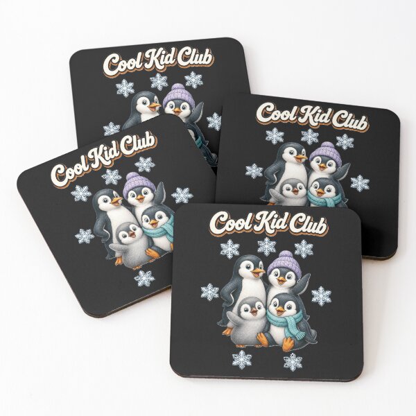 Item preview, Cute Penguin Club – Cool Kid Club Cartoon Winter Design with Snowflakes designed and sold by Cartoon art with a purpose ❤️ Supporting Althea’s friends .