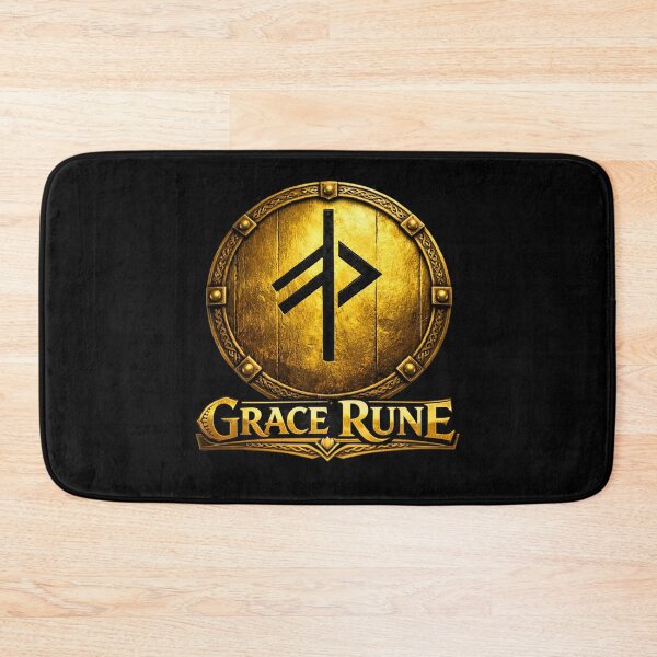 Item preview, GRACE RUNE – Viking Gold Shield Symbol designed and sold by Warrior’s Path.