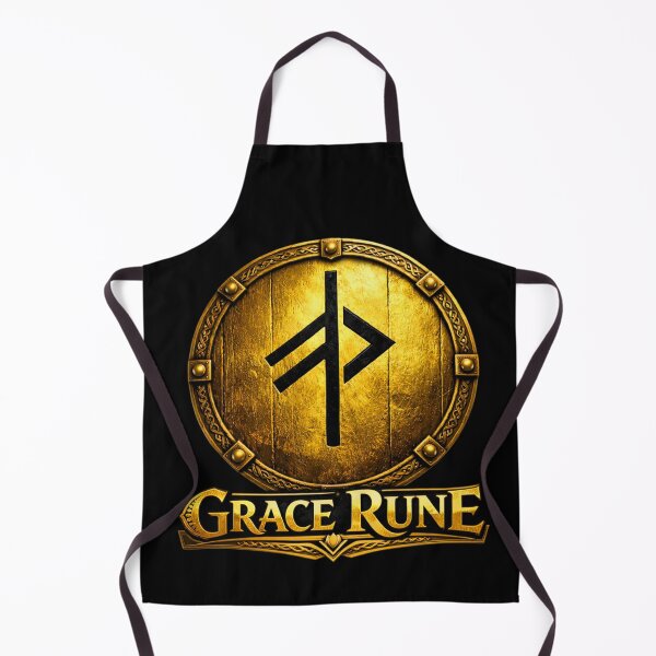 Item preview, GRACE RUNE – Viking Gold Shield Symbol designed and sold by Warrior’s Path.