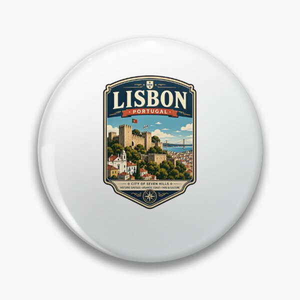 Item preview, Lisbon Portugal City Of Seven Hills Historic Castles Atlantic Coast Fado & Culture Travel Souvenir designed and sold by Star3NowForMe.
