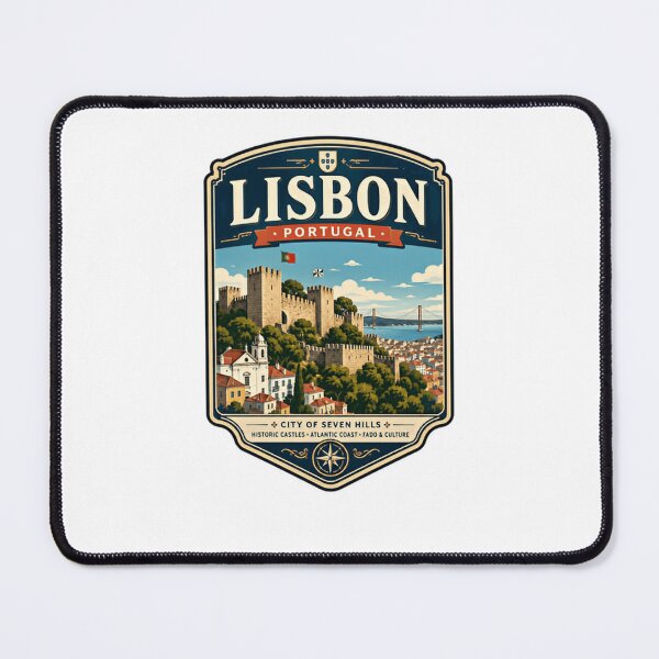 Item preview, Lisbon Portugal City Of Seven Hills Historic Castles Atlantic Coast Fado & Culture Travel Souvenir designed and sold by Star3NowForMe.