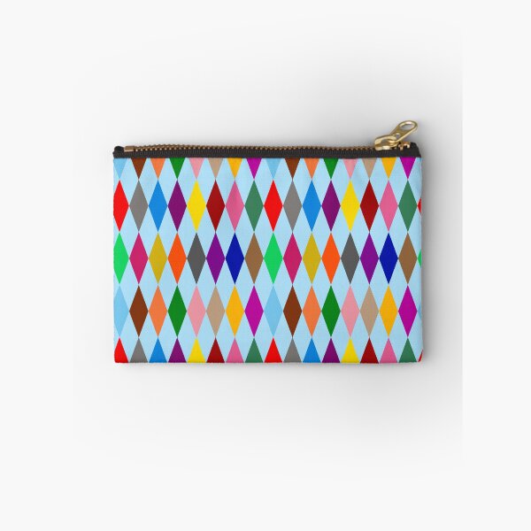 Item preview, Colorful Harlequin Diamonds Design Light Blue  designed and sold by PatternTitan.