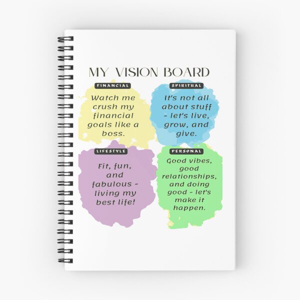 Item preview, Vision board designed and sold by Ayurveda Fun Store.