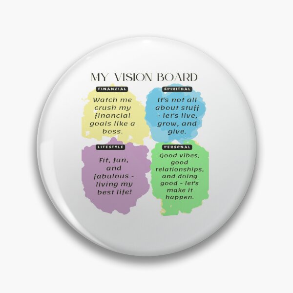 Item preview, Vision board designed and sold by Ayurveda Fun Store.