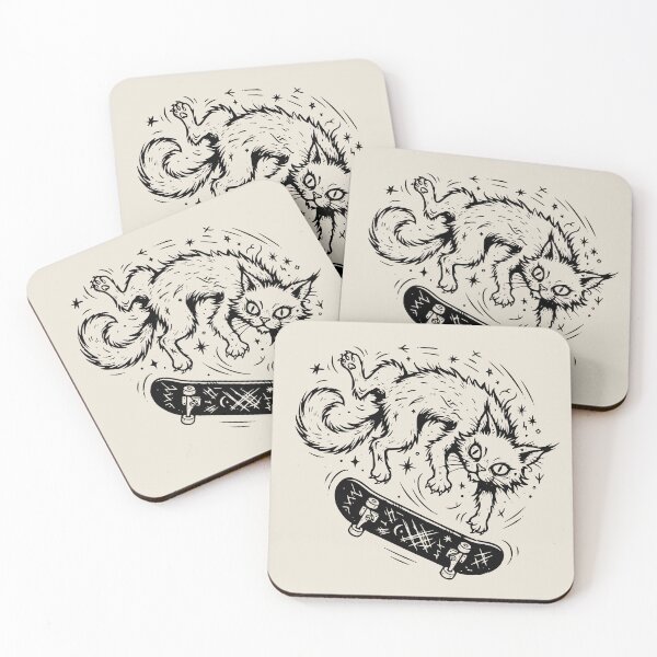 Item preview, Cat Skateboard 2000s Aesthetic Vintage Graphic designed and sold by Colorfulman.