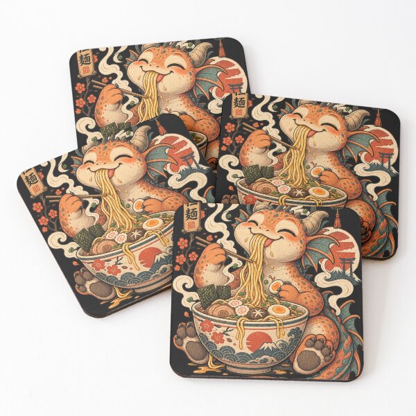 Item preview, Ramen Dragon – Cute Japanese Noodle Illustration designed and sold by @SHINTOSARTSTORE.