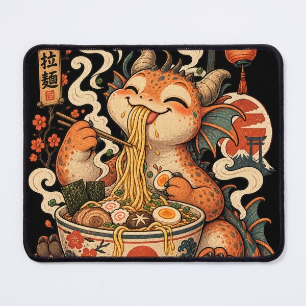 Item preview, Ramen Dragon – Cute Japanese Noodle Illustration designed and sold by @SHINTOSARTSTORE.