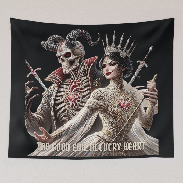 Item preview, Dark Queen With Horned Skeleton designed and sold by Voodoo Store Paranormal Collections.