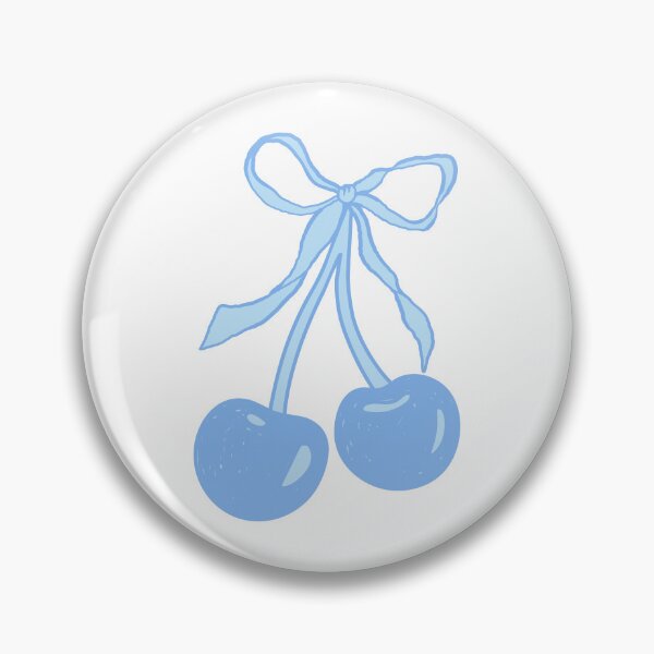 Item preview, Blue cherries with bow. Coquette. designed and sold by CoCoArt-Ua.