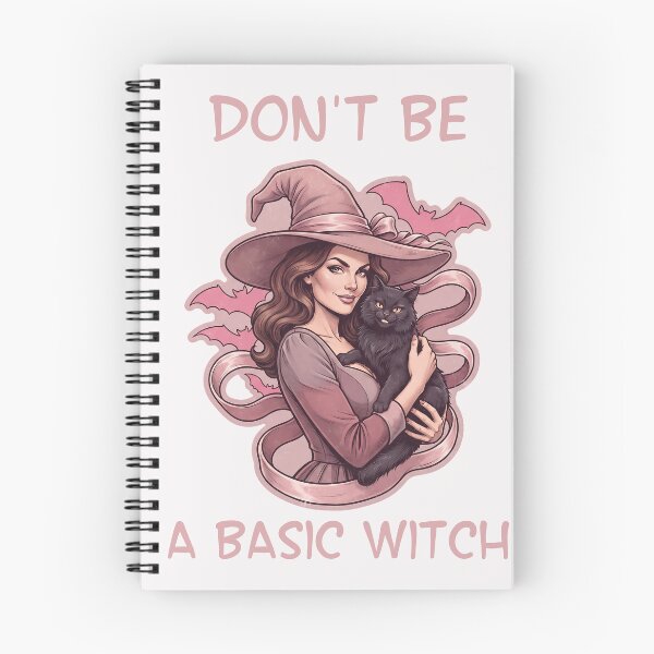 Item preview, Pinkoween Don't Be A Basic Witch with Black Cat designed and sold by MythicCotton.