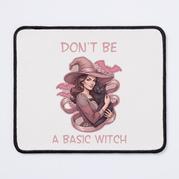 Item preview, Pinkoween Don't Be A Basic Witch with Black Cat designed and sold by MythicCotton.