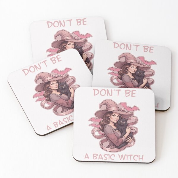 Item preview, Pinkoween Don't Be A Basic Witch with Black Cat designed and sold by MythicCotton.