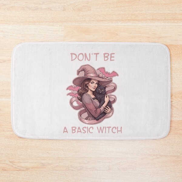 Item preview, Pinkoween Don't Be A Basic Witch with Black Cat designed and sold by MythicCotton.