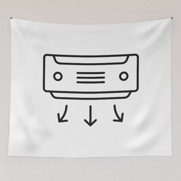 Item preview, Air Source Heat Pump Line Icon designed and sold by VectorForge Studio.