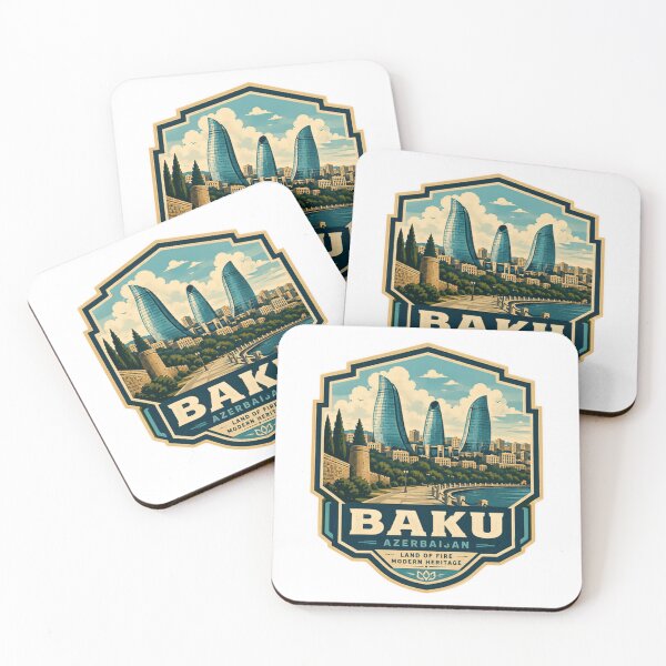 Item preview, Baku Azerbaijan Land Of Fire Modern Heritage City Travel Souvenir designed and sold by Simsimah26Parks.