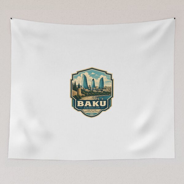 Item preview, Baku Azerbaijan Land Of Fire Modern Heritage City Travel Souvenir designed and sold by Simsimah26Parks.