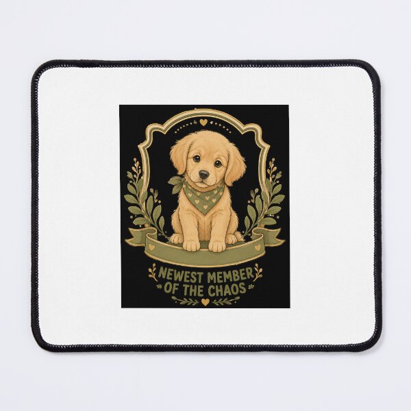 Item preview, Newest Member Of The Chaos New Puppy Announcement Gift designed and sold by Rod & Retriever.