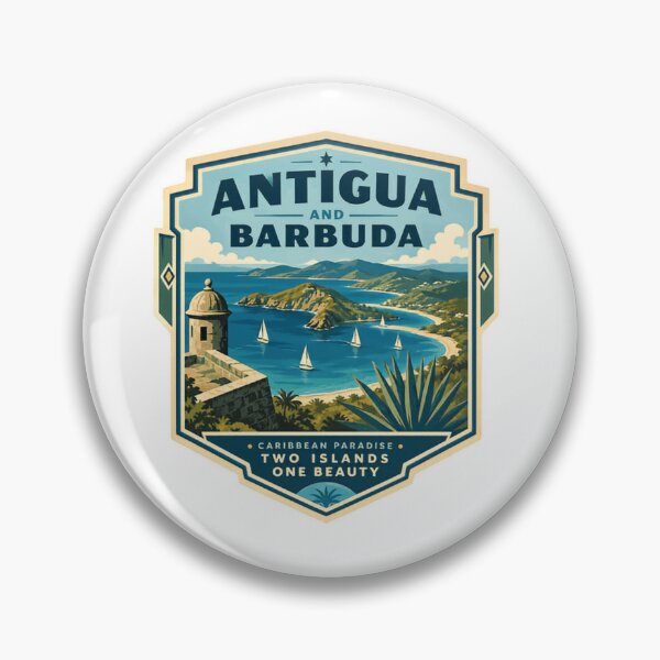 Item preview, Antigua And Barbuda Caribbean Paradise Two Islands One Beauty Travel Souvenir designed and sold by Simsimah26Parks.