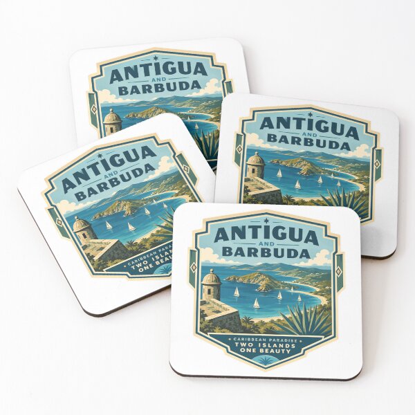 Item preview, Antigua And Barbuda Caribbean Paradise Two Islands One Beauty Travel Souvenir designed and sold by Simsimah26Parks.