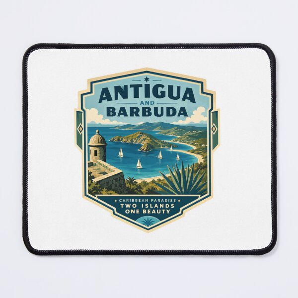 Item preview, Antigua And Barbuda Caribbean Paradise Two Islands One Beauty Travel Souvenir designed and sold by Simsimah26Parks.
