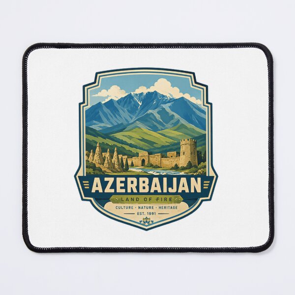 Item preview, Azerbaijan Land Of Fire Culture Nature Heritage Travel Souvenir Patriotism designed and sold by Simsimah26Parks.