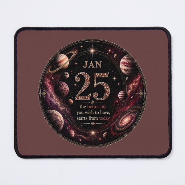 Item preview, January 25 Birthday Inspirational Design designed and sold by LunaMoments.