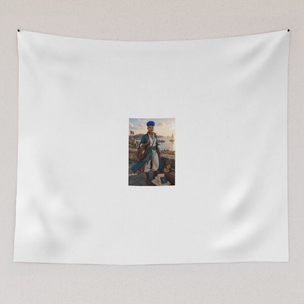 Item preview, Adventurer with wanderlust in coastal town designed and sold by CathryneDelamort.