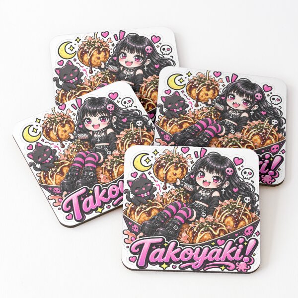 Item preview, Goth Food Gremlin Loves Takoyaki designed and sold by AnnekeJordaan.