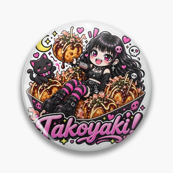 Item preview, Goth Food Gremlin Loves Takoyaki designed and sold by AnnekeJordaan.