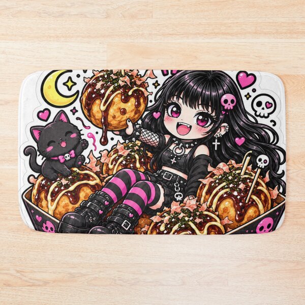 Item preview, Goth Food Gremlin Loves Takoyaki designed and sold by AnnekeJordaan.