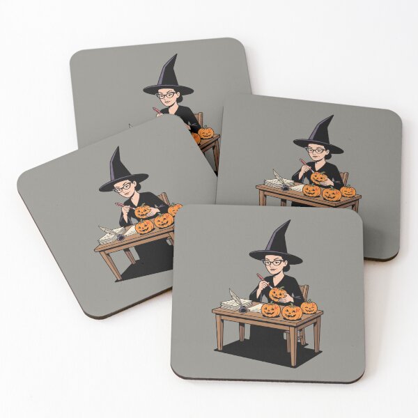 Item preview, Witch Teacher Grading Pumpkins A Plus School Classroom Halloween Art designed and sold by Rare By Hero.
