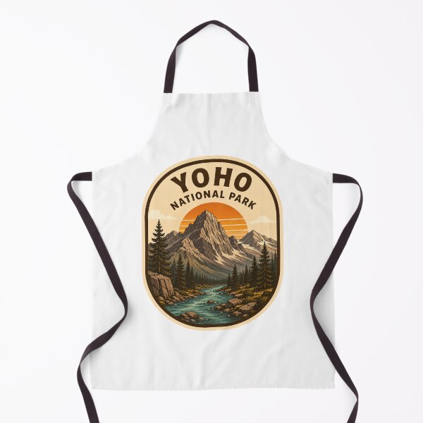Item preview, Yoho National Park Vintage Travel Badge Retro Mountain Hiking designed and sold by LittleArij.