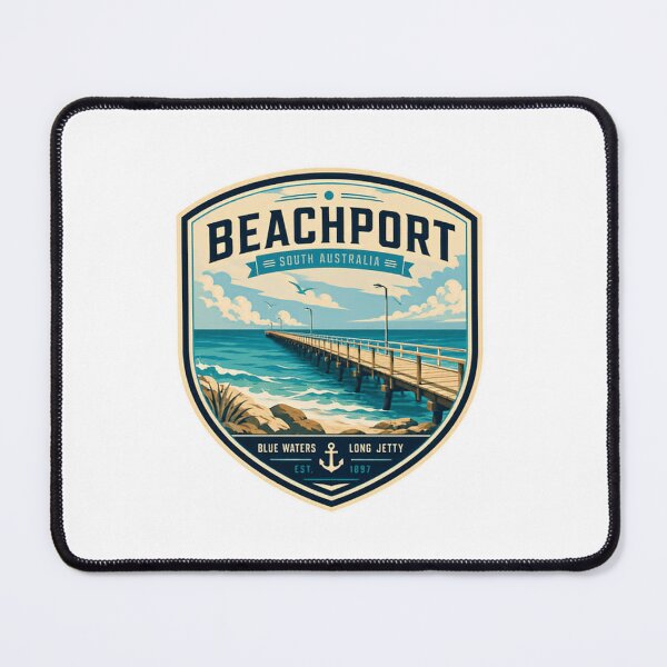 Item preview, Beachport South Australia Blue Waters Long Jetty Est. 1897 Travel Souvenir designed and sold by Simsimah26Parks.