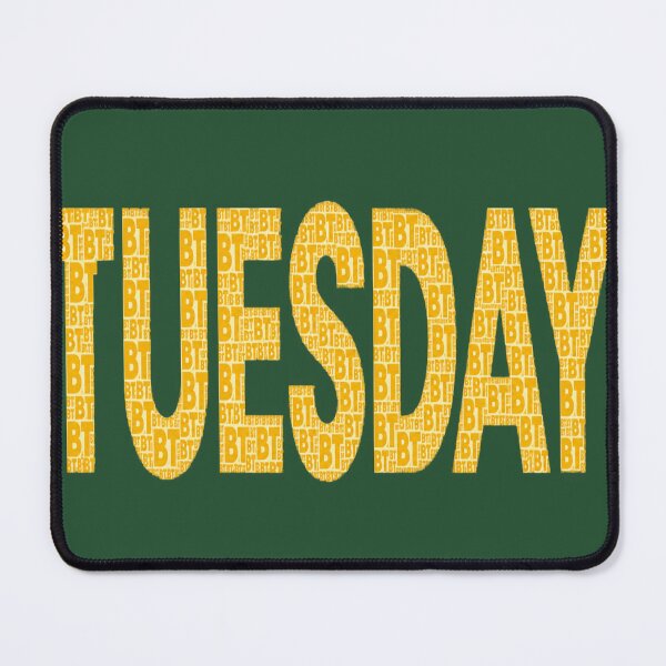 Item preview, Tuesday Word Cloud Typography - Yellow BT Text Art designed and sold by zhivago1980.