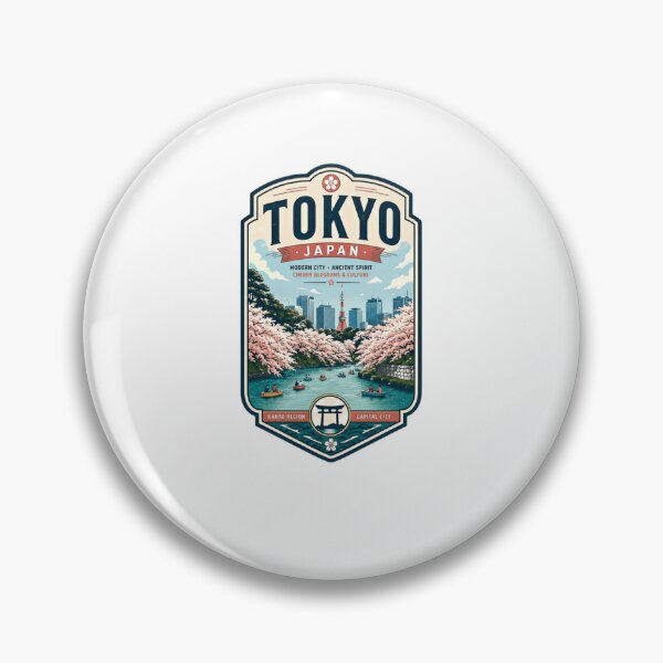 Item preview, Tokyo Japan Modern City Ancient Spirit Cherry Blossoms Culture Kanto Region Capital City designed and sold by Star3NowForMe.