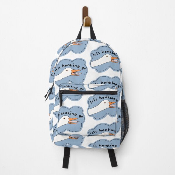 Item preview, Goose “Let’s honking go”, blue w black text designed and sold by Shnuch.
