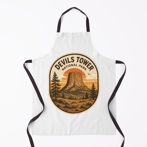 Item preview, Devils Tower National Monument Wyoming Vintage Retro Travel Patch designed and sold by LittleArij.