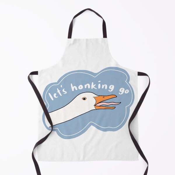 Item preview, Goose “Let’s honking go”, blue w white text designed and sold by Shnuch.