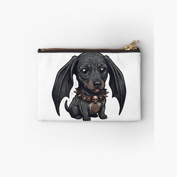 Item preview, Gothic Dachshund Dog with Bat Wings designed and sold by BetweenForms.
