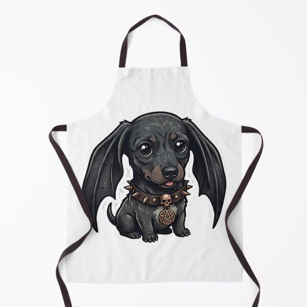 Item preview, Gothic Dachshund Dog with Bat Wings designed and sold by BetweenForms.