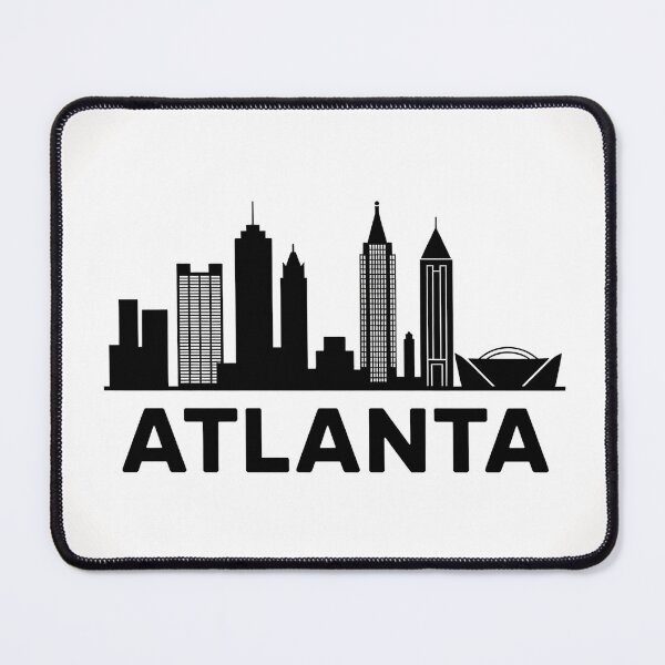 Item preview, Atlanta Skyline Silhouette - Minimalist Illustration - Gift for Travel Lover designed and sold by MoonSkyArt.