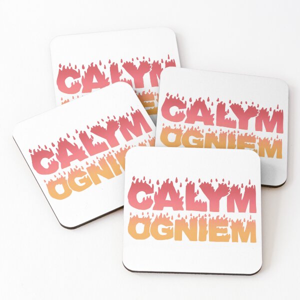 Item preview, "Całym Ogniem" - Polish Bookish Quote Typography designed and sold by Kendresson.