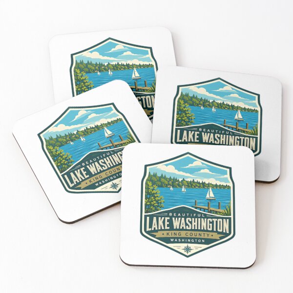 Item preview, Beautiful Lake Washington King County Washington Travel Souvenir Local Resident designed and sold by Simsimah26Parks.