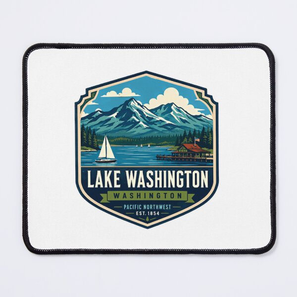 Item preview, Lake Washington Washington Pacific Northwest Est 1854 Local Travel Souvenir designed and sold by Simsimah26Parks.