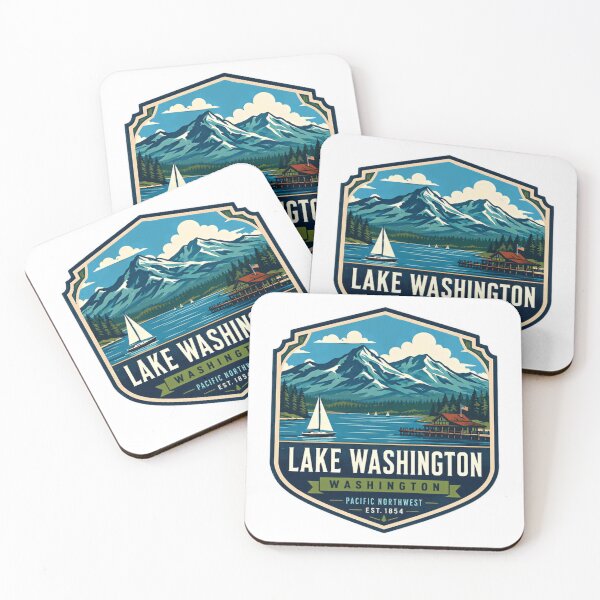 Item preview, Lake Washington Washington Pacific Northwest Est 1854 Local Travel Souvenir designed and sold by Simsimah26Parks.