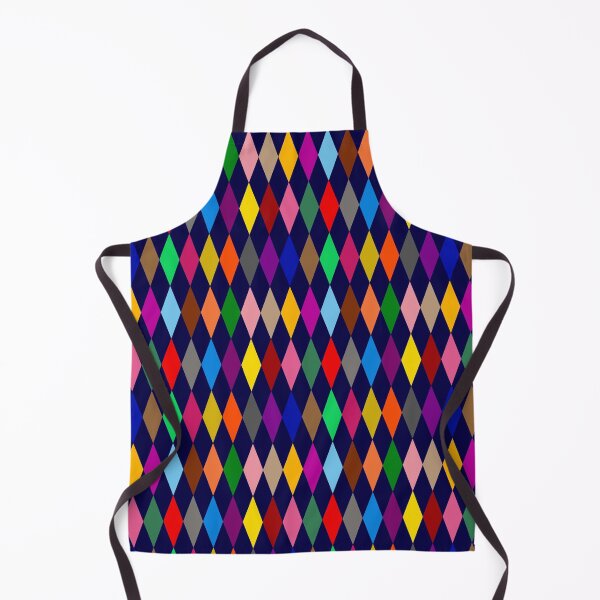 Item preview, Colorful Harlequin Diamonds Design Navy Blue  designed and sold by PatternTitan.