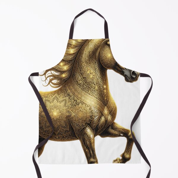 Item preview, Royal Golden Horse Ornamental Art designed and sold by Pawzenix.