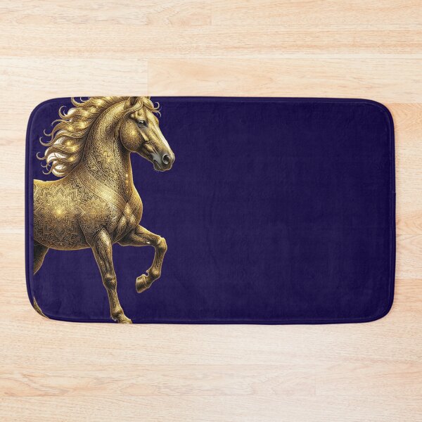 Item preview, Royal Golden Horse Ornamental Art designed and sold by Pawzenix.
