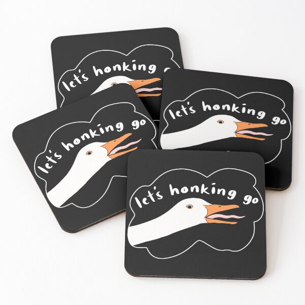 Item preview, Goose “Let’s honking go”, black designed and sold by Shnuch.